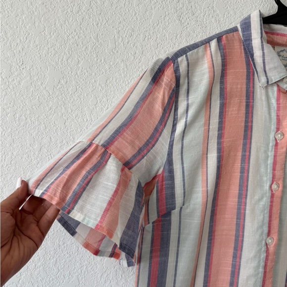 Blue Rain Red and Blue Midi Dress - Picture 5 of 8